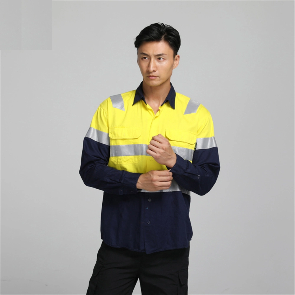 Safety Uniform Suit Long-Sleeved Protective Workshop Anti-Static Work Clothes