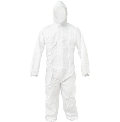白いPP+PE素材の防護服 PPE-Plus